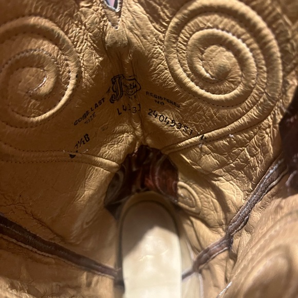 Justin Ladies Fashion Western  Size 7 1/2 - Picture 3 of 3